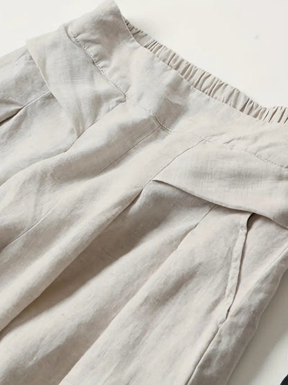Linen Wide Leg Pant