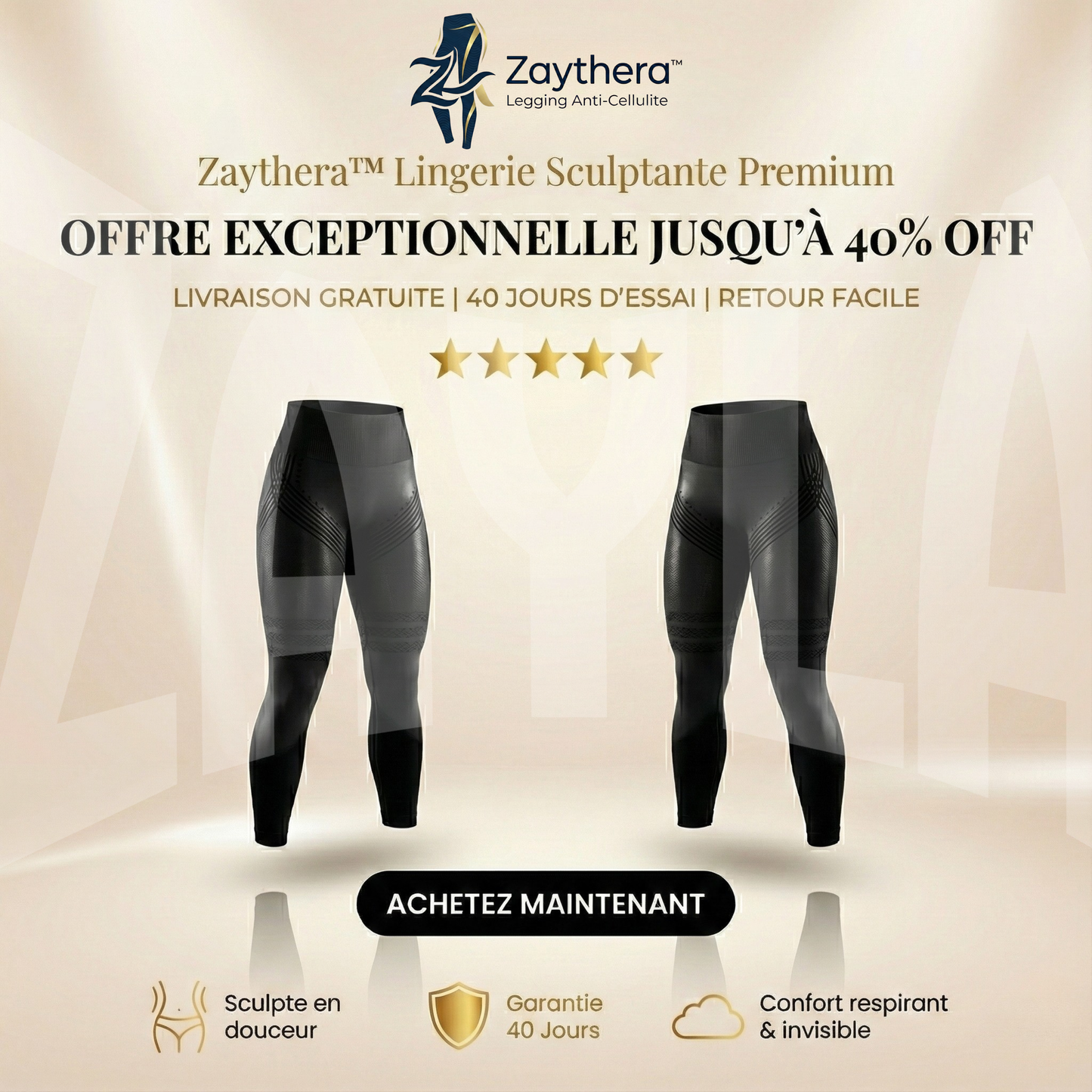 Zaythera™ — Legging Anti-Cellulite — [Moins de Cellulite, Plus de Confiance]