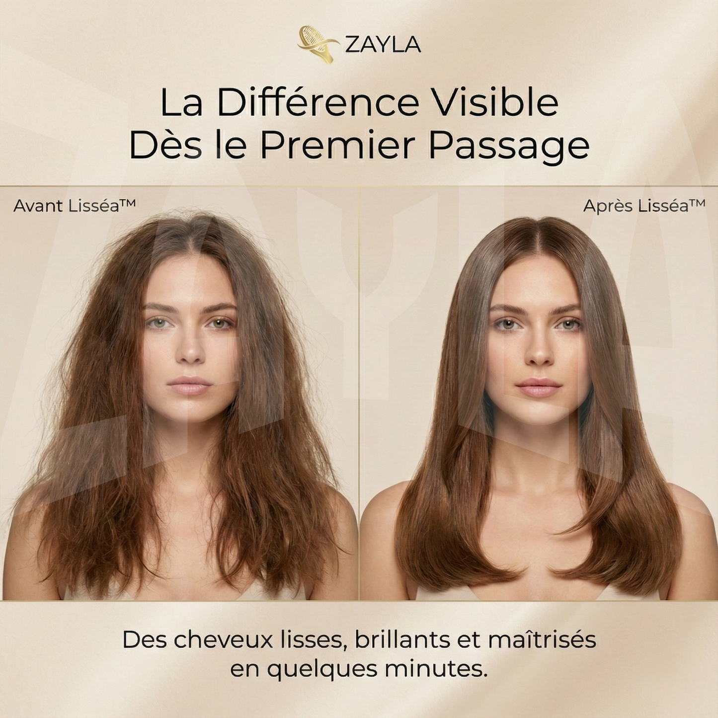 Lisséa™ — Brosse Lissante — [Lisse Immédiat Sans Effort]