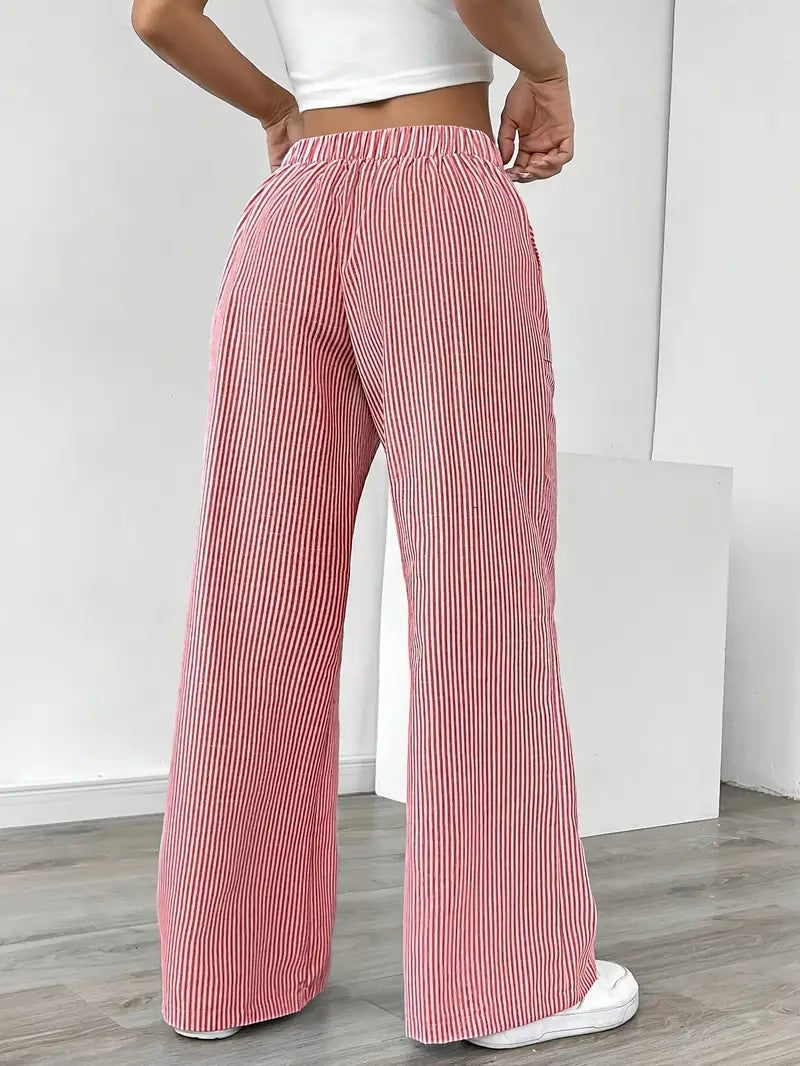 Alina – Elegant Striped Trousers with Pockets
