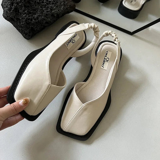 Chaussures Slingback à Bout Carré Celine