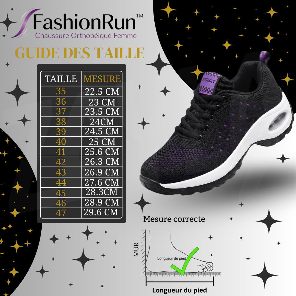 FashionRun™ Chaussure Orthopédique Femme [Marchez sans douleur, vivez en confort]
