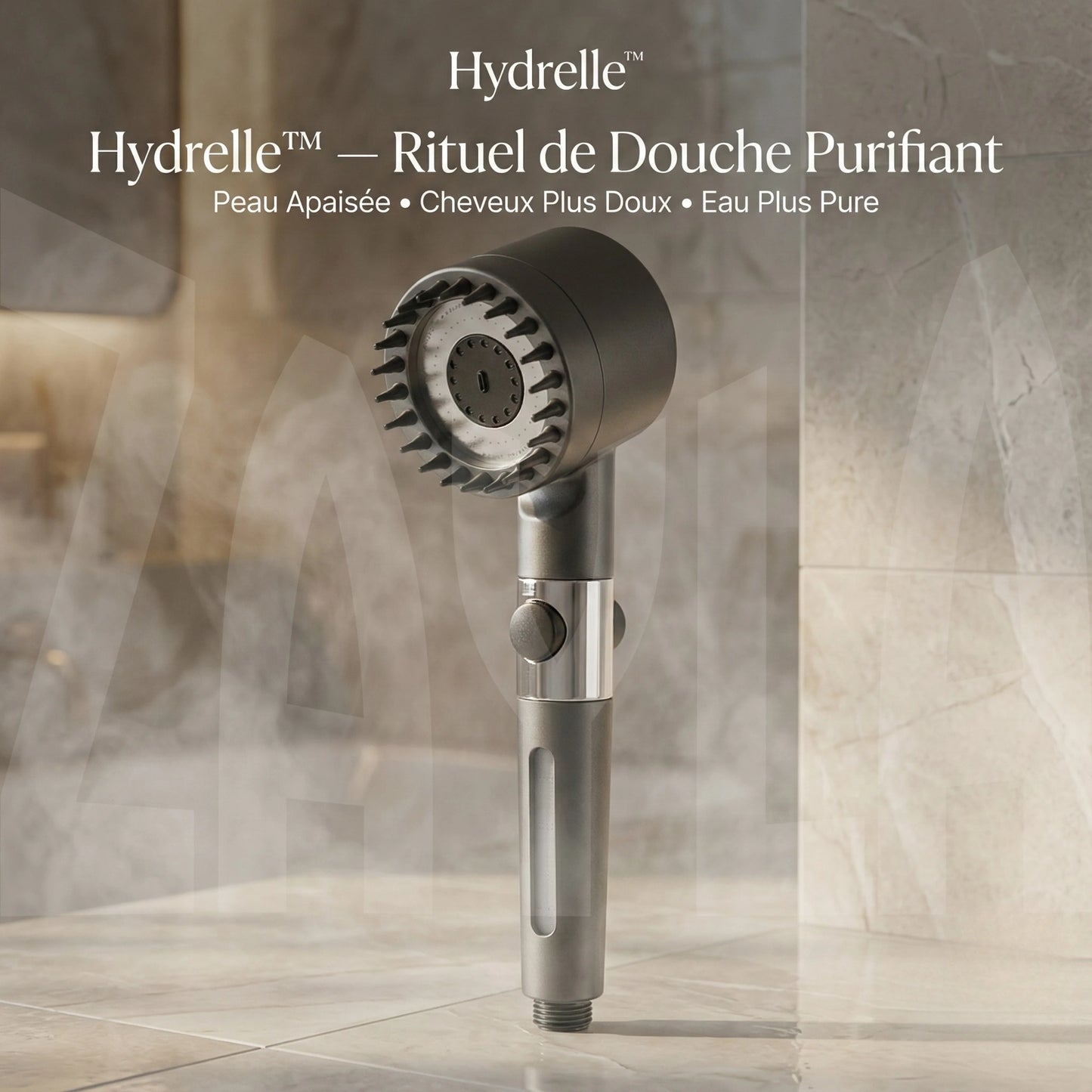 Hydrelle™ — Douche Filtrante Purifiante à Haute Pression — [Filtration contre le chlore]