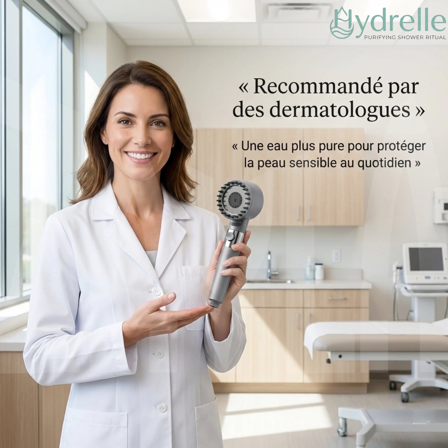 Hydrelle™ — Douche Filtrante Purifiante à Haute Pression — [Filtration contre le chlore]