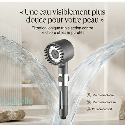 Hydrelle™ — Douche Filtrante Purifiante à Haute Pression — [Filtration contre le chlore]