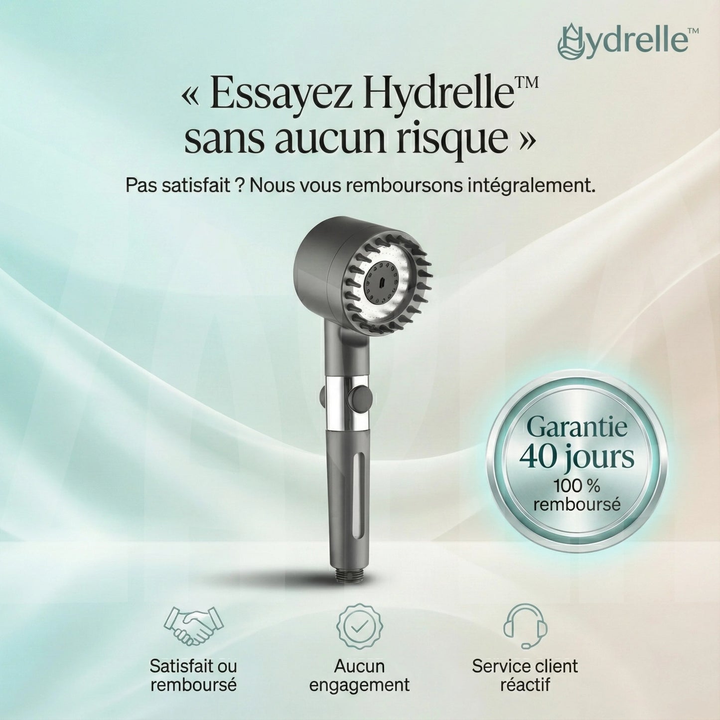 Hydrelle™ — Douche Filtrante Purifiante à Haute Pression — [Filtration contre le chlore]