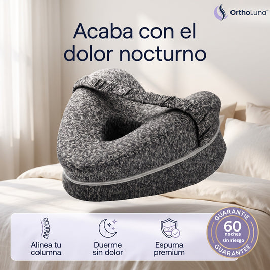 OrthoLuna™ — Almohada de Alineación Nocturna — [Alineación Ortopédica Toda La Noche]